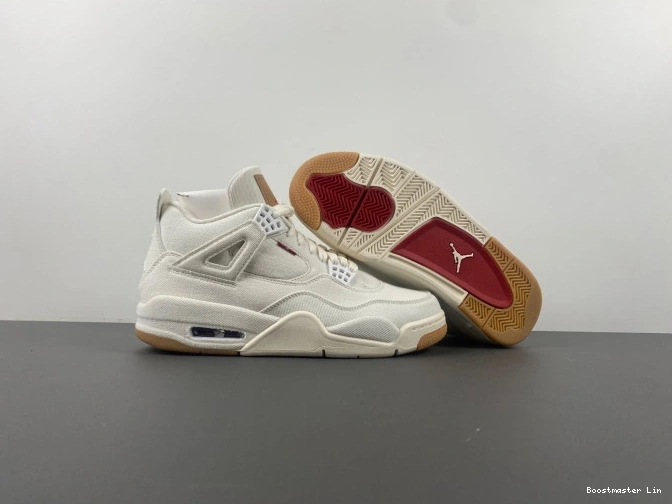 Bmlin shoes Levi's 'White' Air AO2571-100 4 Jordan x 0723